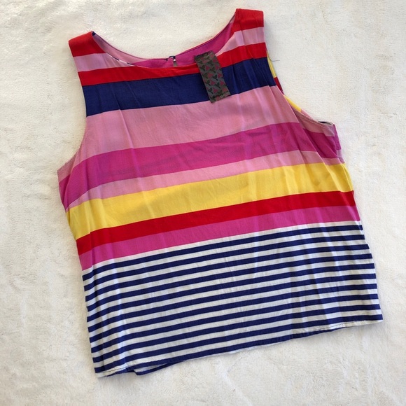 Colorful rayon tank top - Picture 1 of 5